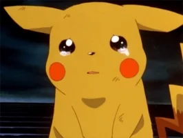 Bilde av en pikachu som gråter